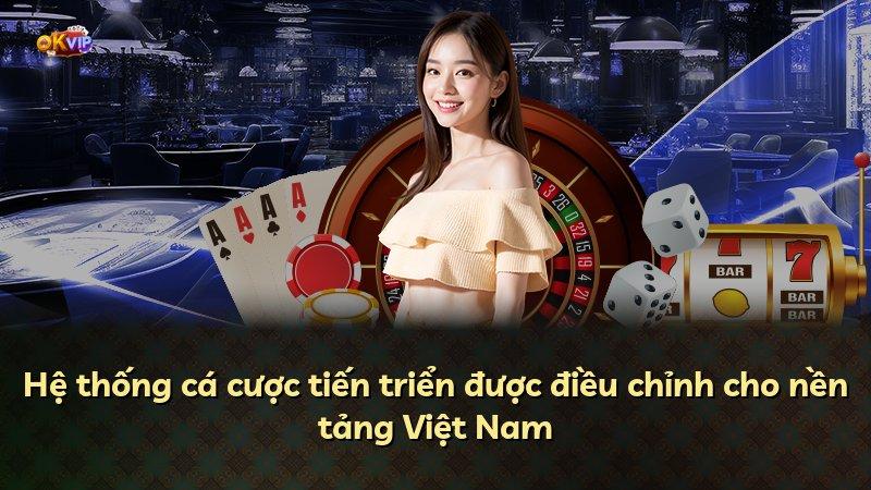 Hệ thống cá cược tiến triển được điều chỉnh cho nền tảng Việt Nam